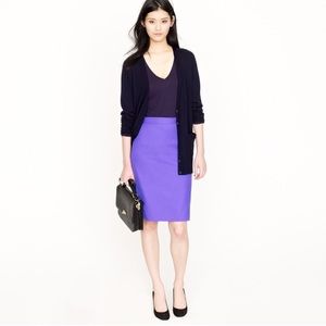 Purple J. Crew No. 2 Pencil Skirt